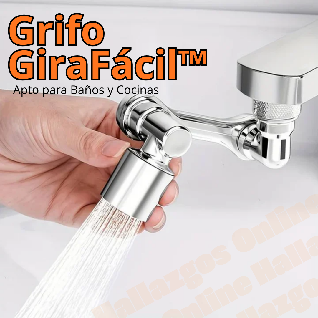 Grifo Giratorio Universal Rotación Completa de 1080° - Grifo GiraFácil™ 2x1