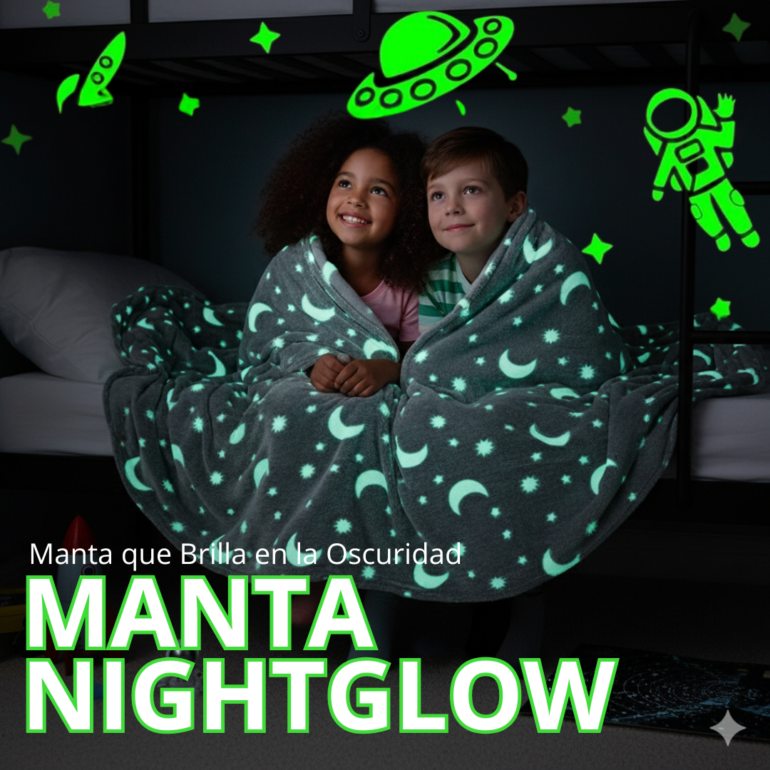 NIGHTGLOW ™ -  Manta que Brilla en la Oscuridad - ENVIO GRATIS